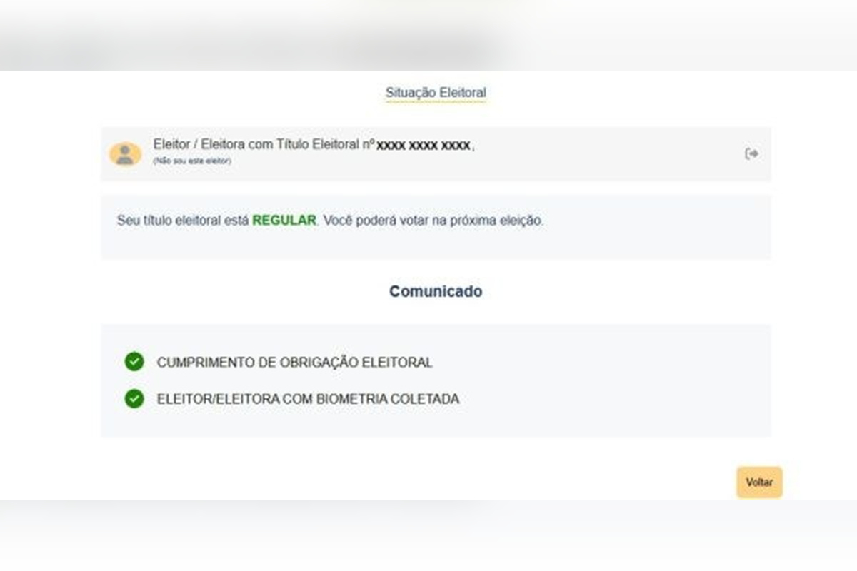TSE título eleitor site