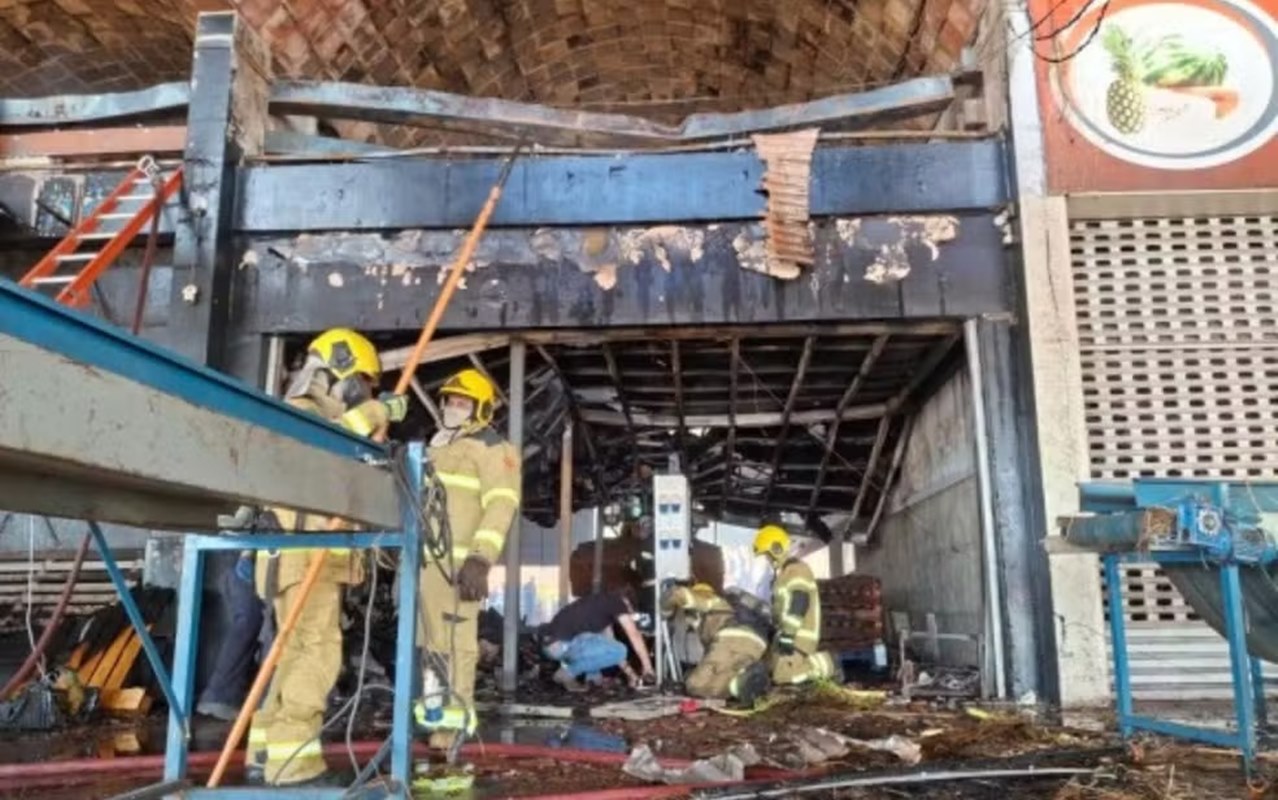 Incêndio Devasta Depósito de Frutas na Ceasa em Goiânia