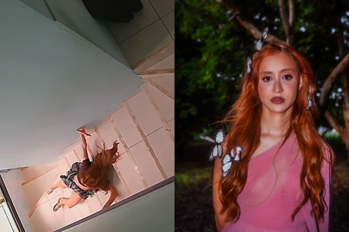 Influencer quebra bacia após cair de escada e é internada. Veja vídeo