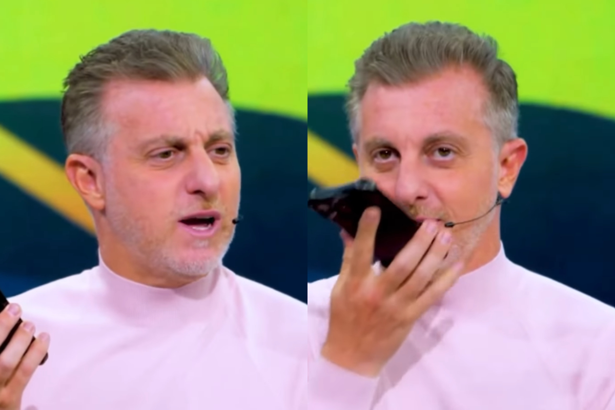 Imagem vinculada ao feed original: Luciano Huck recebe ligação inesperada durante gravação do Domingão