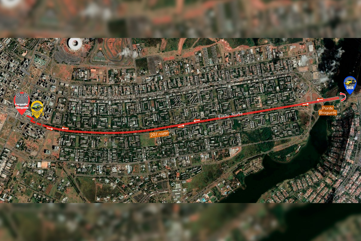 Mapa da corrida Santander Track & Field Series