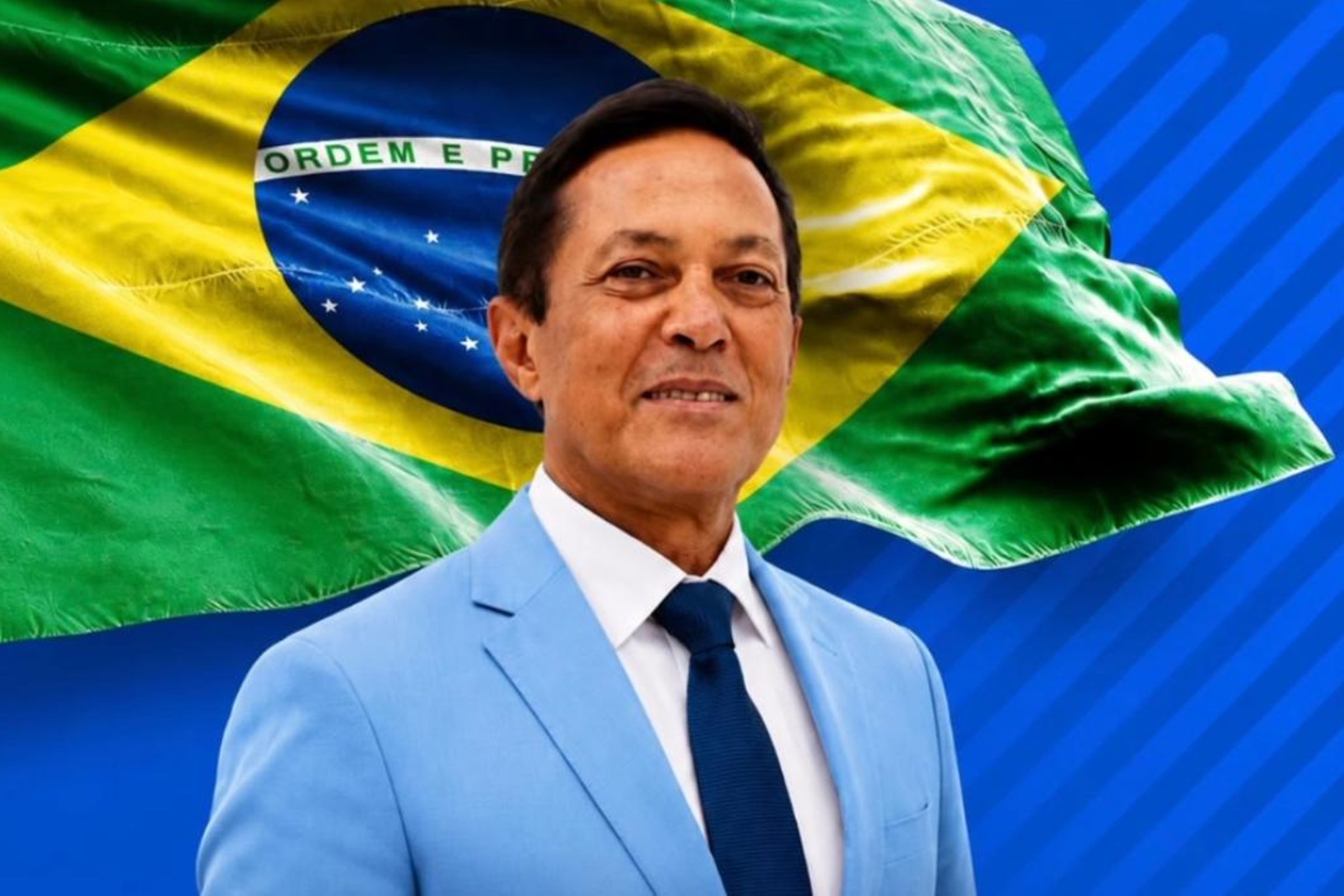 Imagem colorida do candidato ao Senado pela Bahia Marcelo Santtana