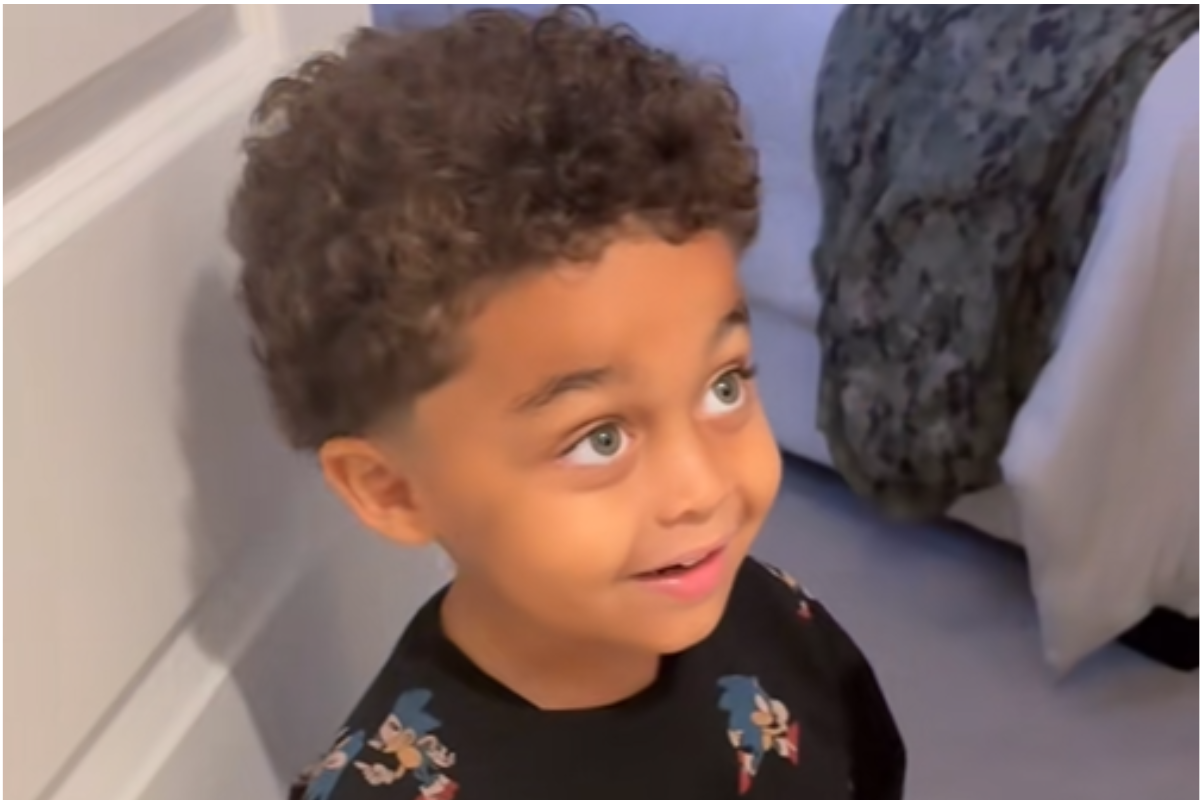 O menino de 4 anos não estava preparado para o resultado