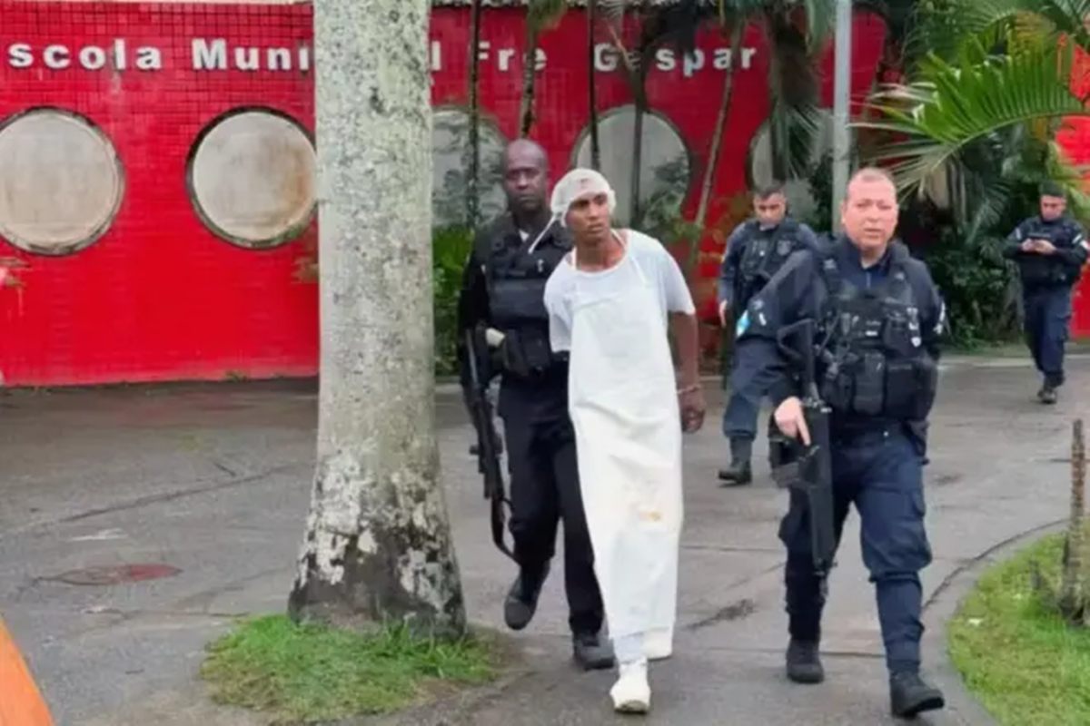 Criminoso finge ser merendeiro em escola para escapar de ação policial