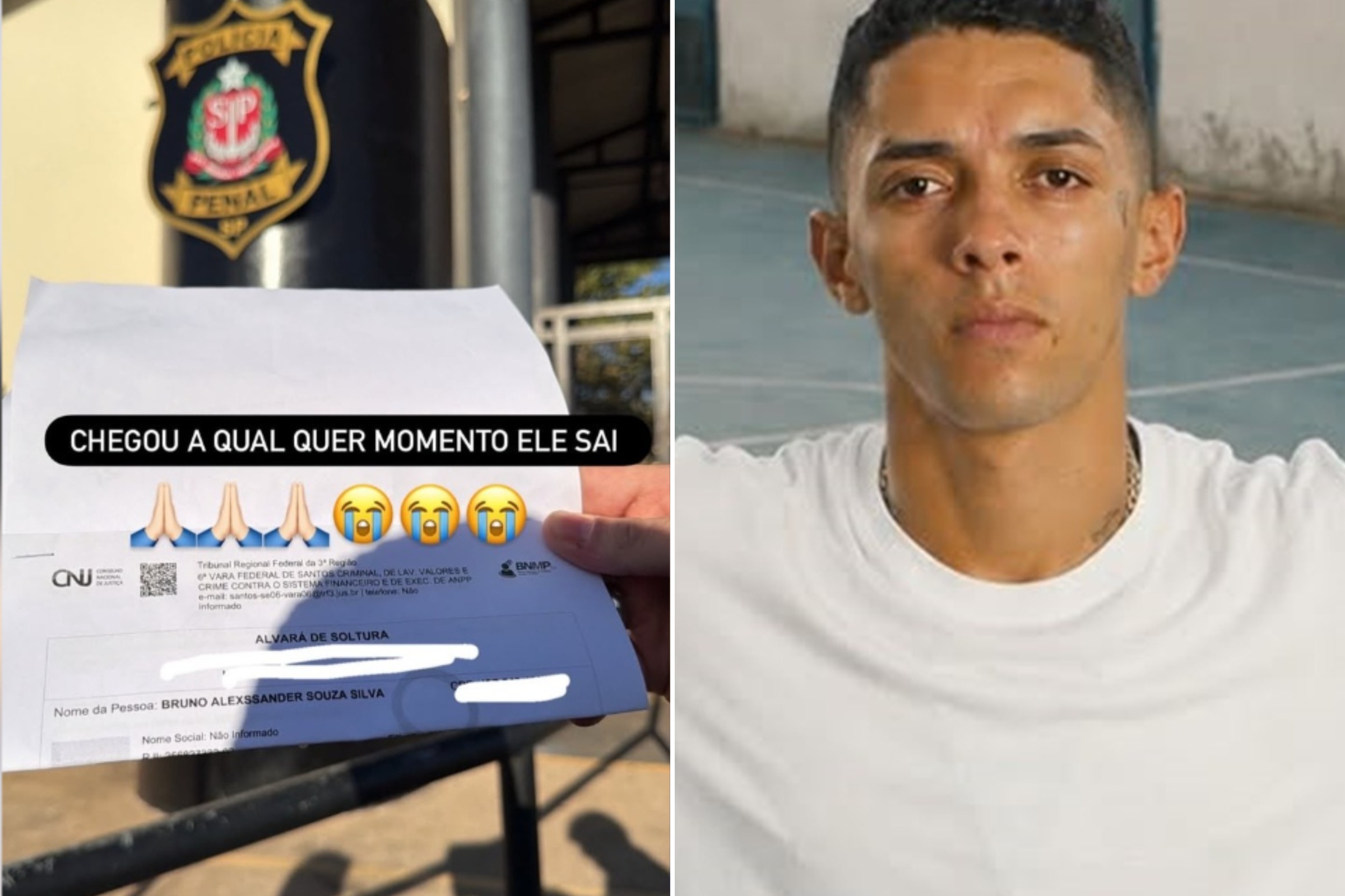 Perfil de Buzeira publica alvará de soltura: "A qualquer momento sai" - QTU Questões do Universo