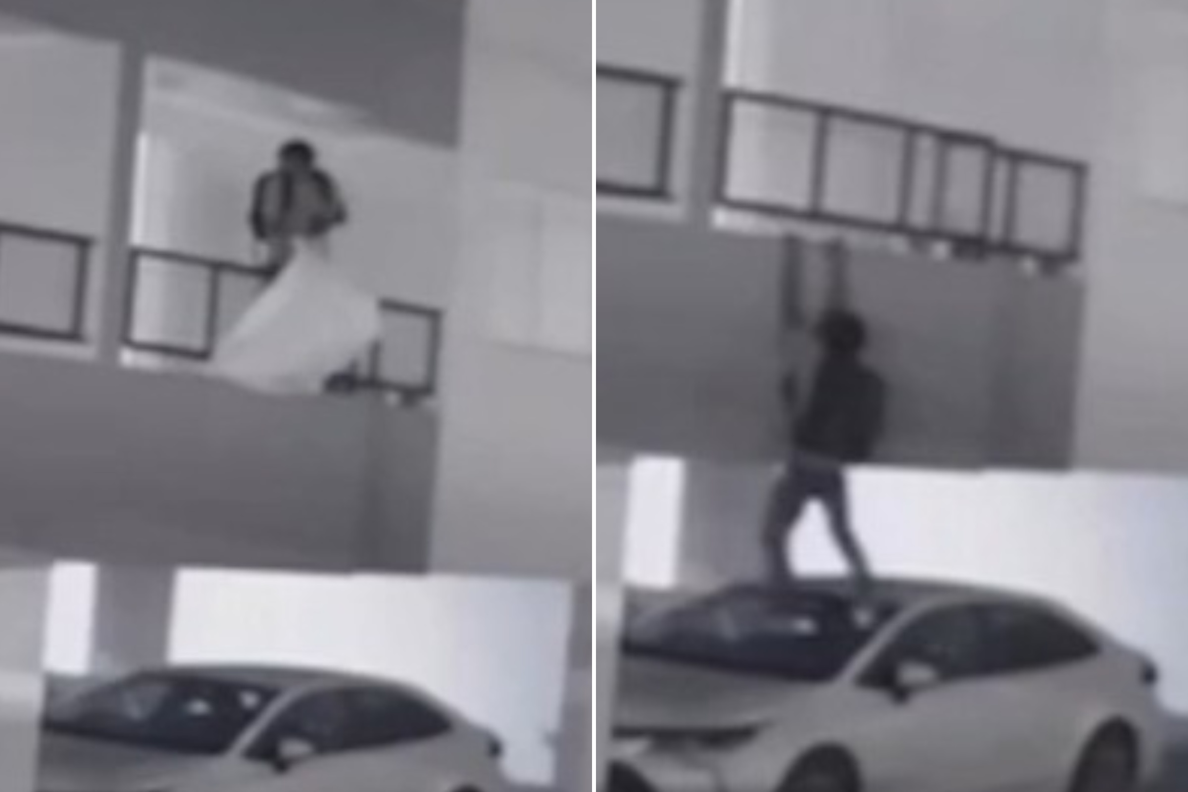 Ladrão é filmado escalando muro para invadir apartamento em MG