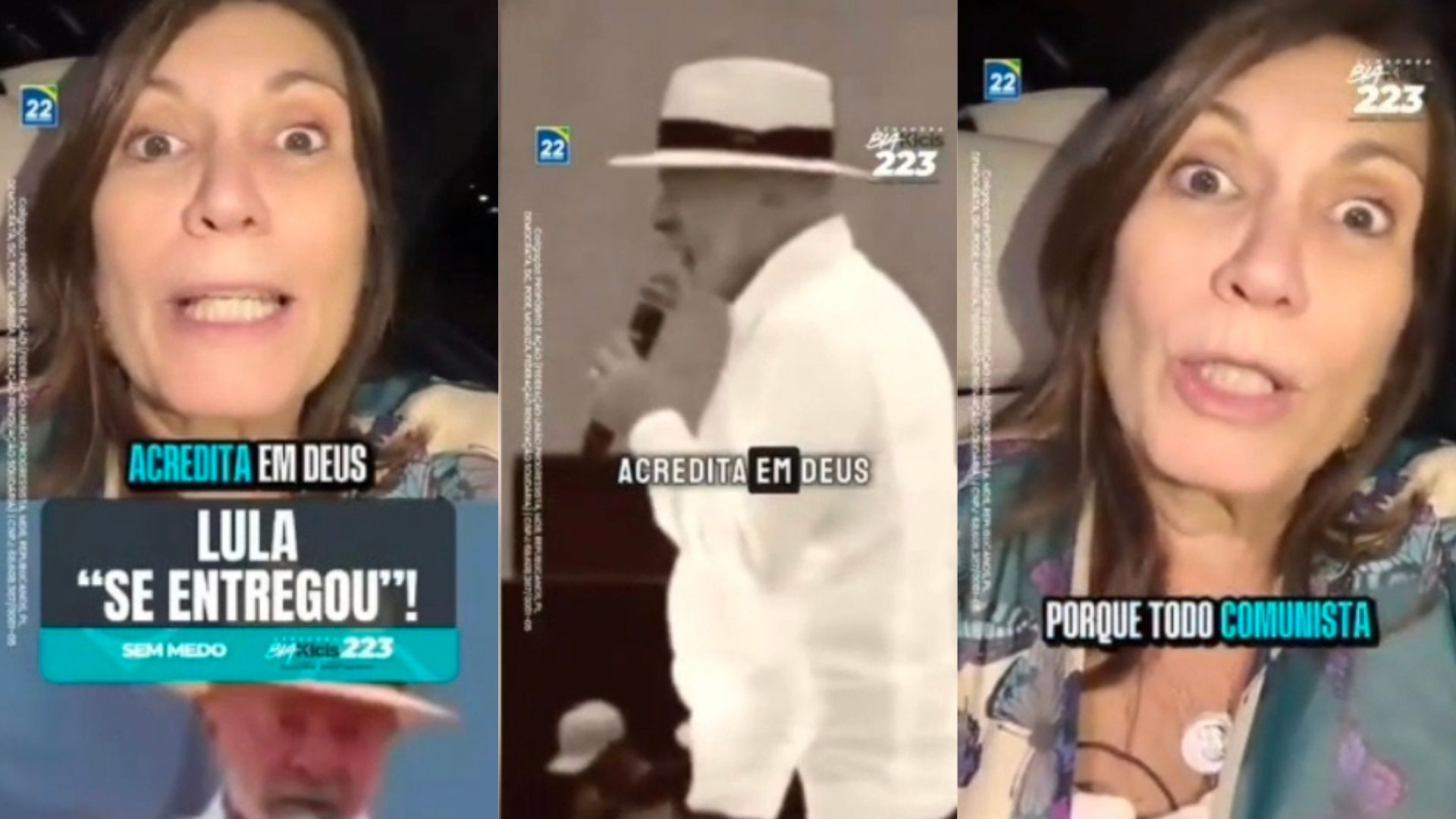 A armação fake de Bia Kicis: vídeo cortado e ataque vil a Lula