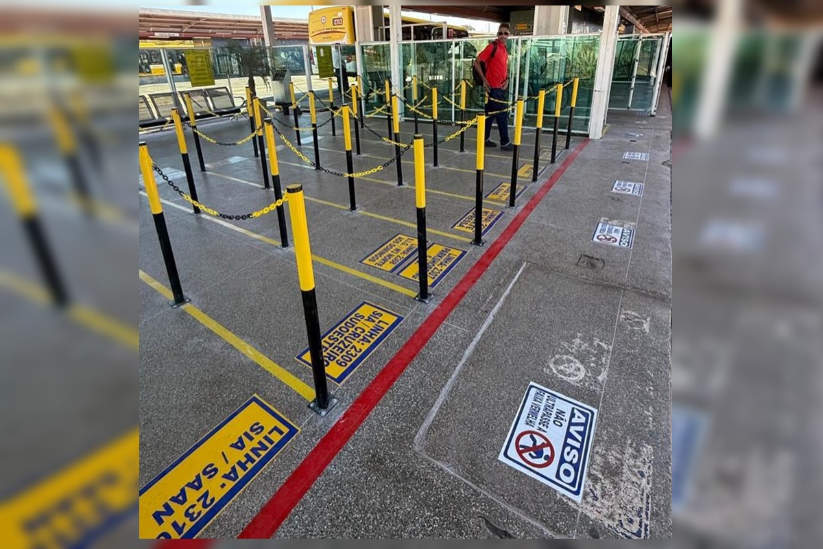 Novo sistema de filas no BRT de Santa Maria visa melhorar embarque
