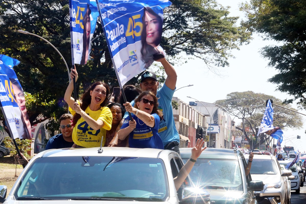 Em "adesivaço", Paula Belmonte defende diálogo do GDF com população