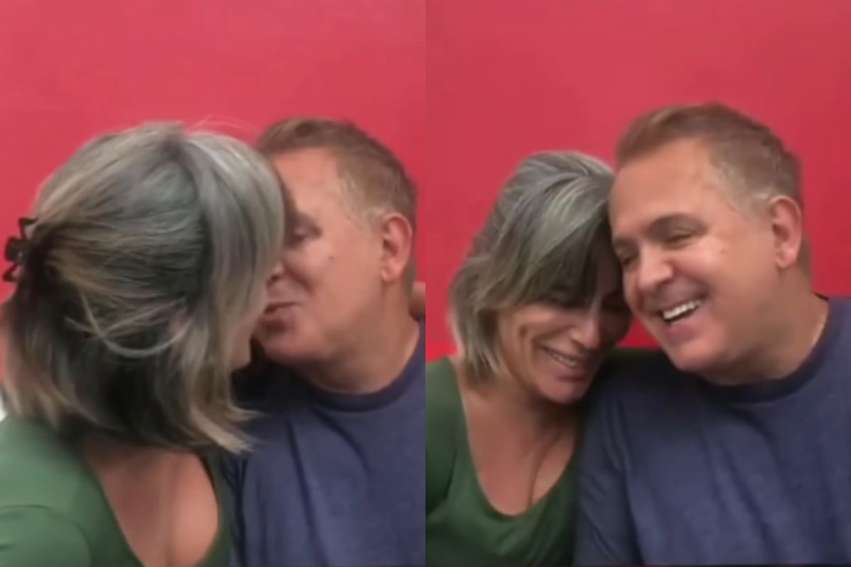 Glória Pires surge aos beijos com marido e ganha declaração apaixonada