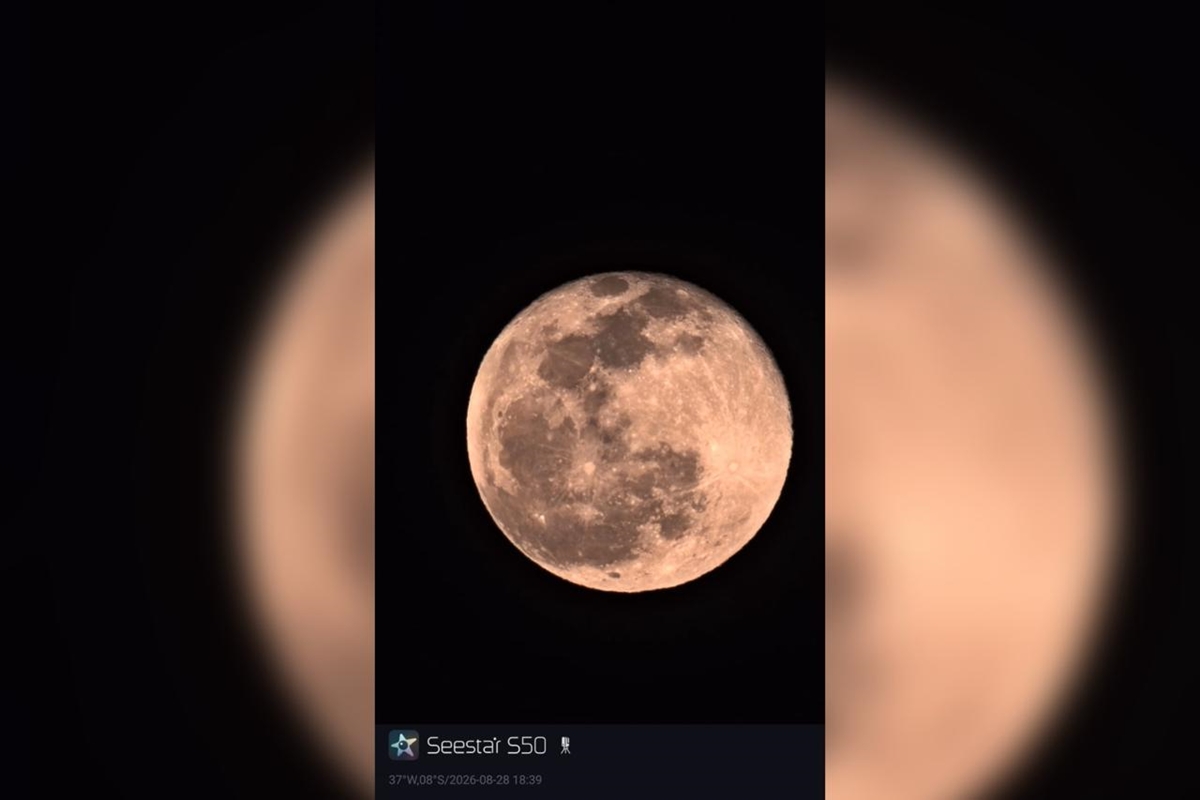 Lua do Esturjão: veja registros do fenômeno de sexta-feira (28/8) no Brasil