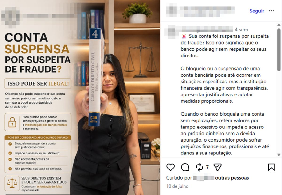 post de rede social