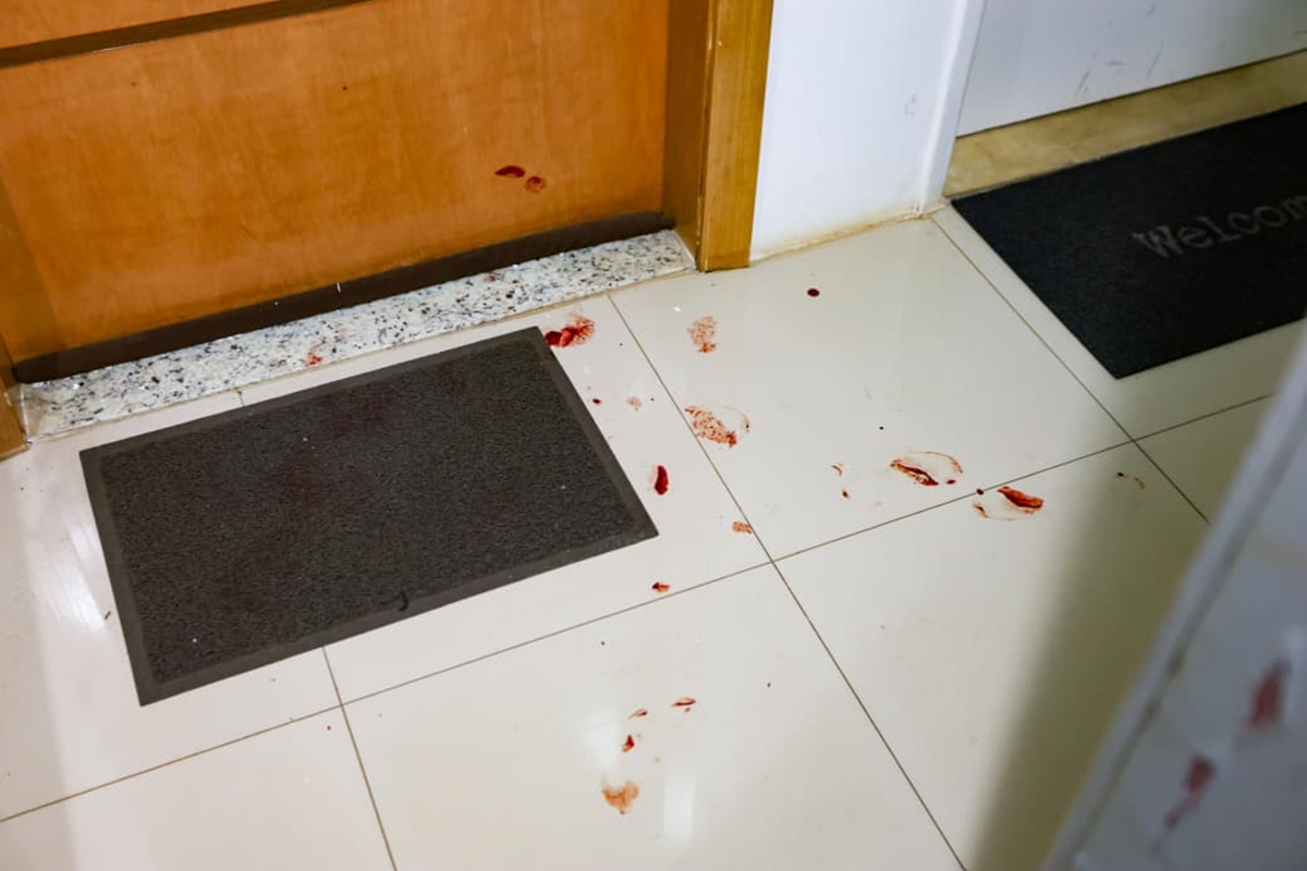 Homem invadiu 2 andares e deixou rastro de sangue em prédio da Asa Sul