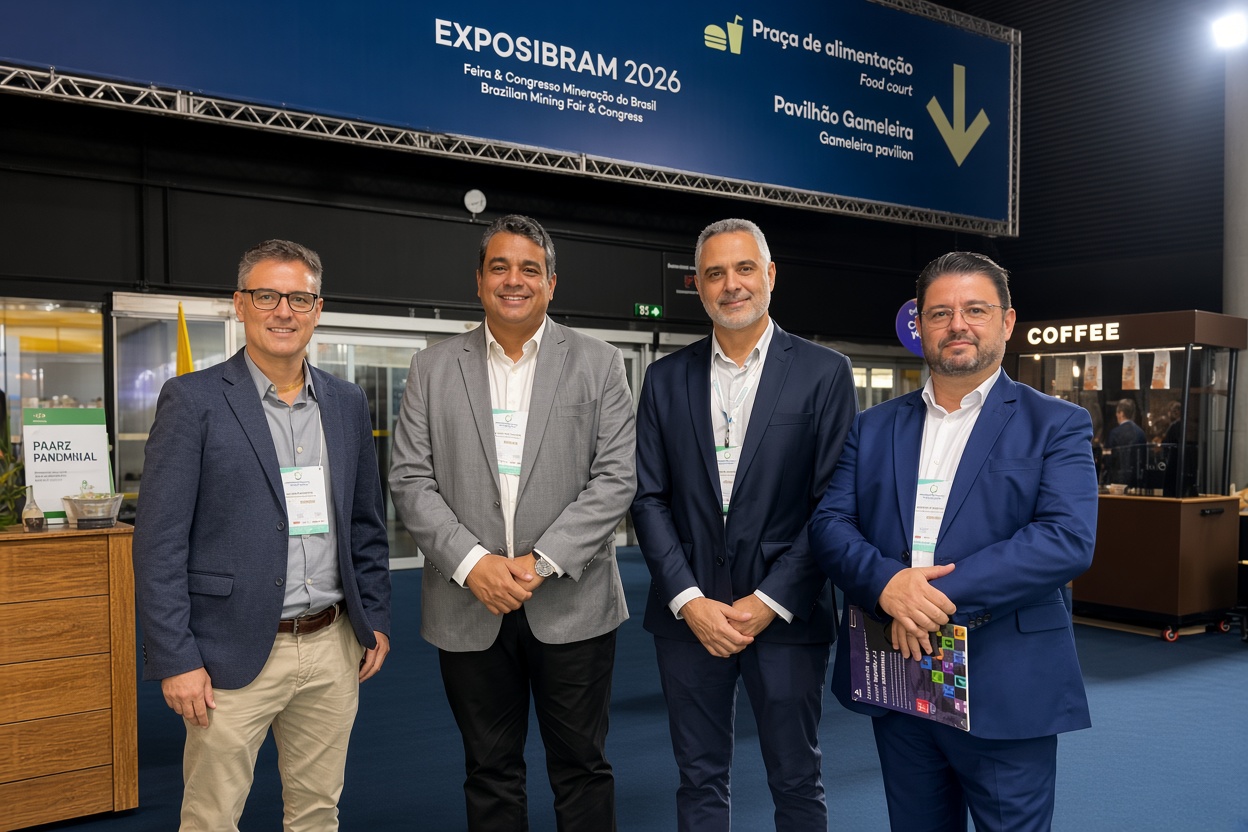 comitiva prefeitura de Poços de Caldas na Exposibram em BH