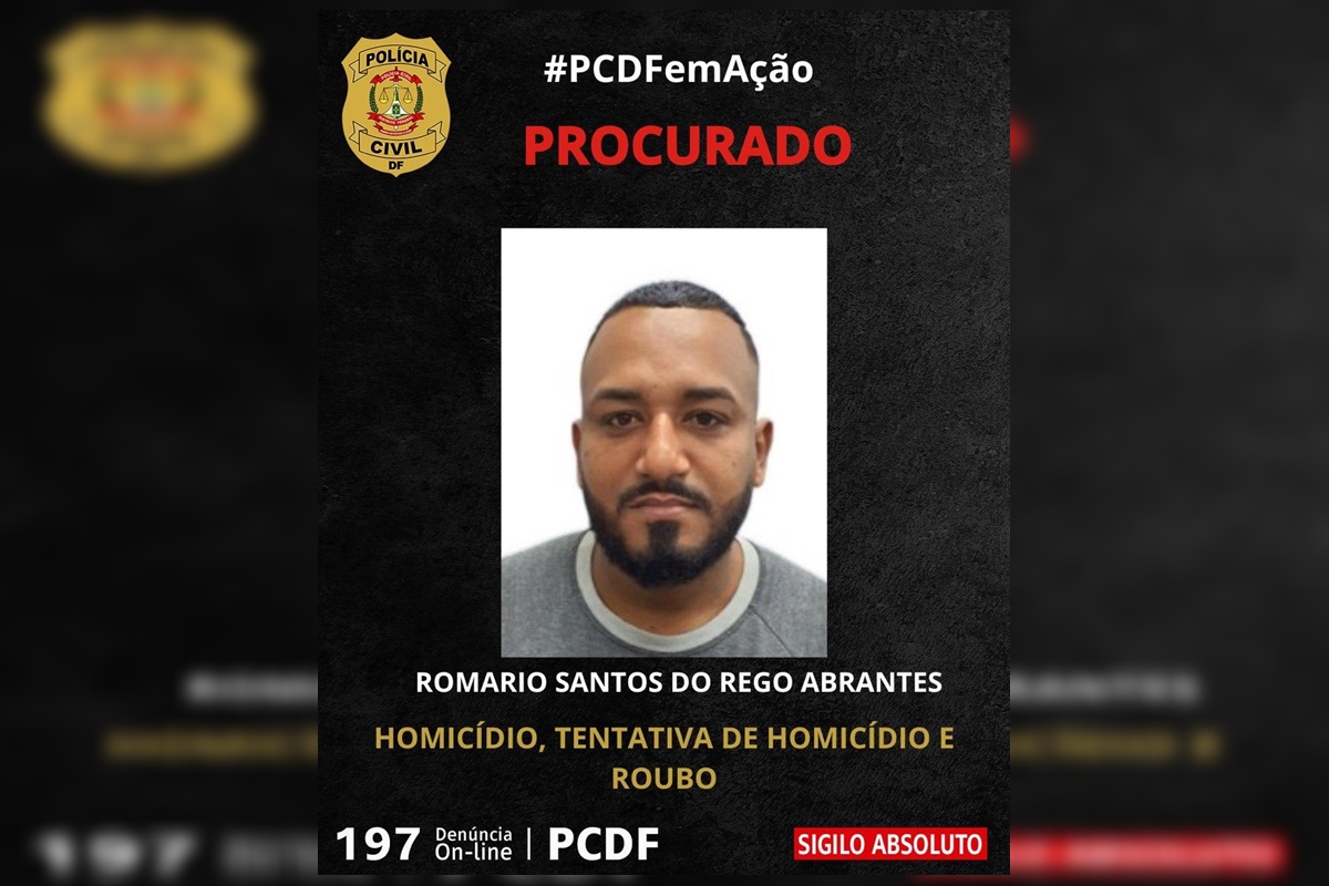 Suspeito de homicídio e tentativas de homicídio é procurado pela PCDF