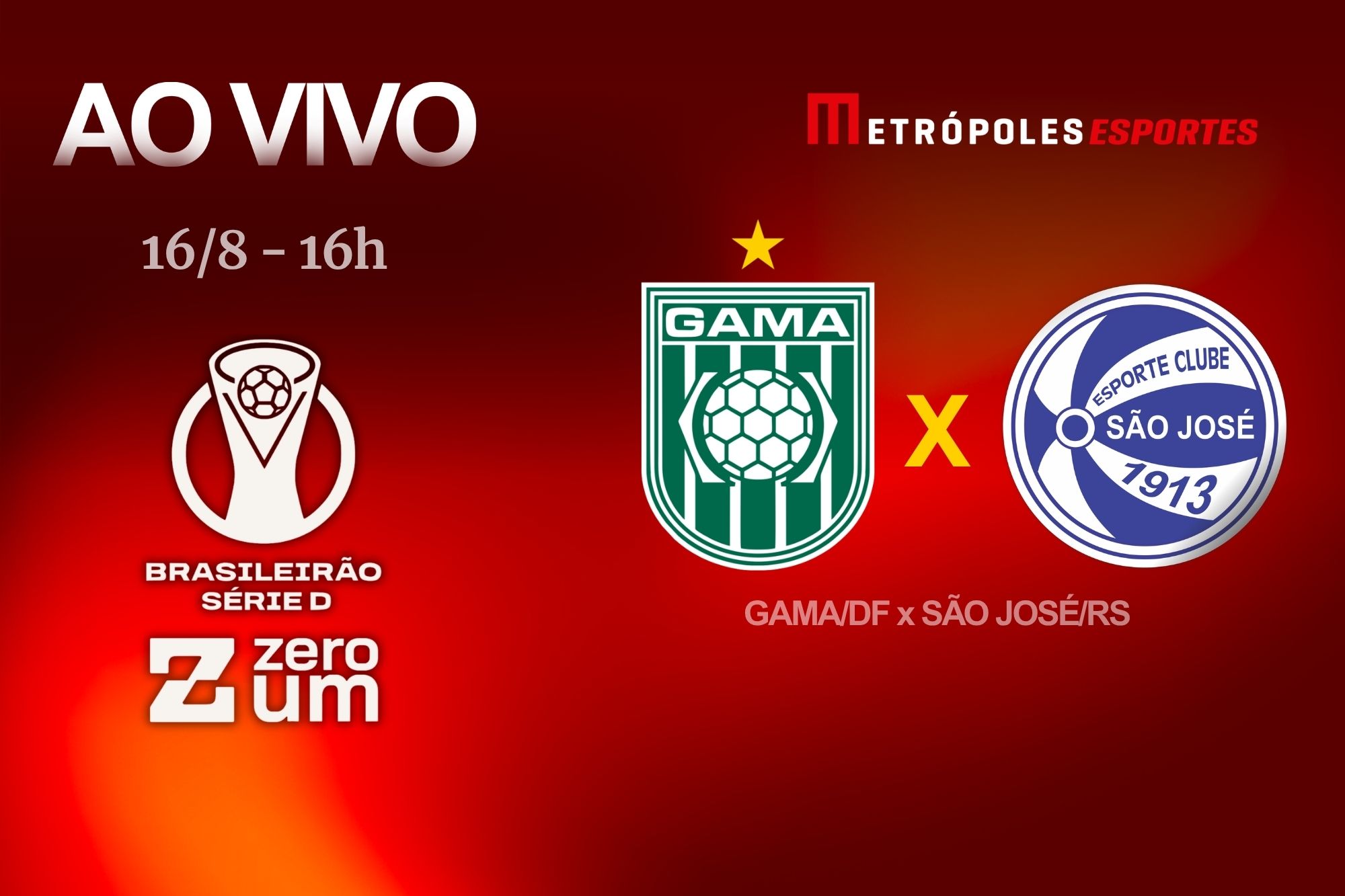 Transmissão ao Vivo: Gama-DF e São José-RS se Enfrentam na Série D ZeroUm