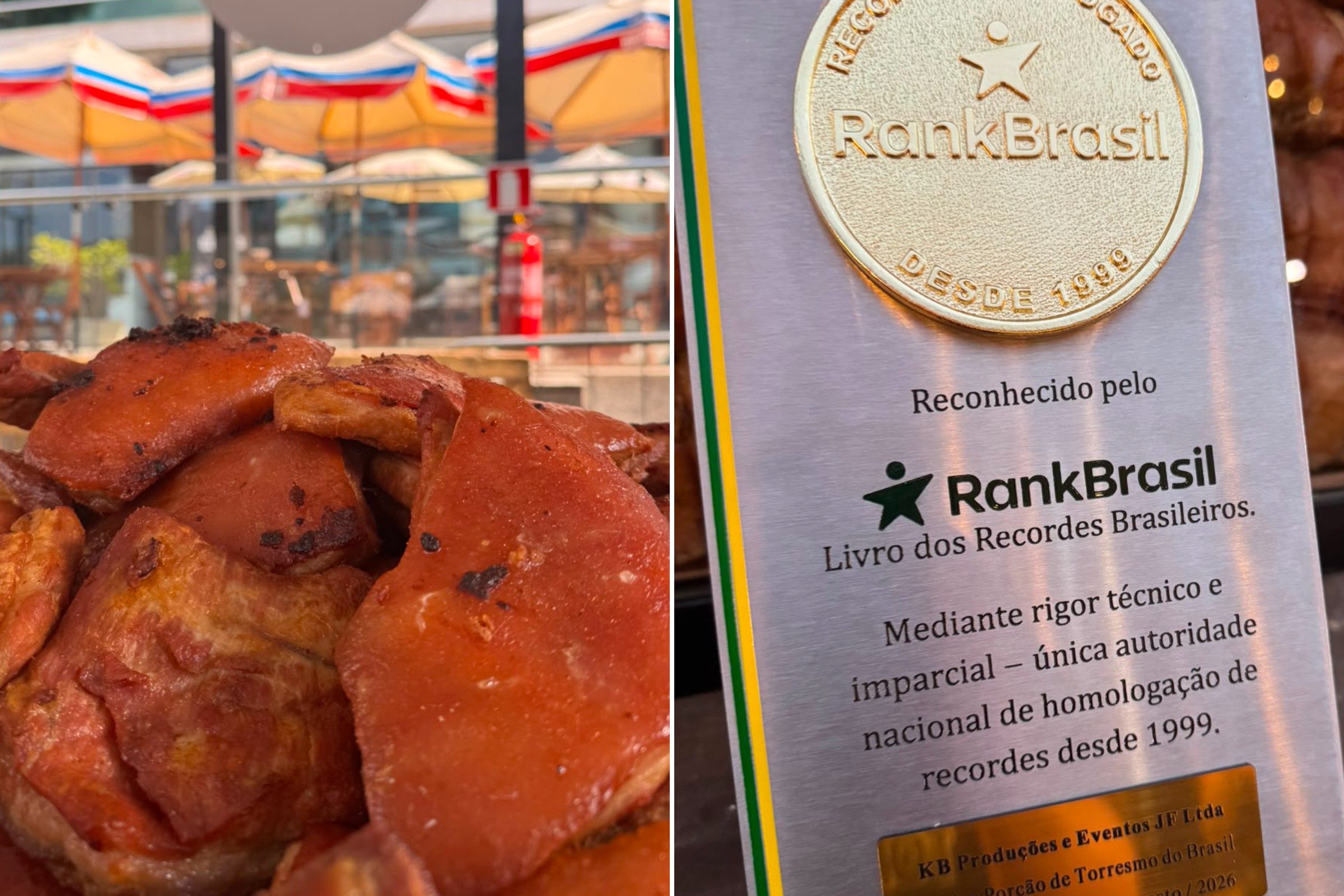 Cidade de MG bate recorde mundial com 529 kg de torresmo