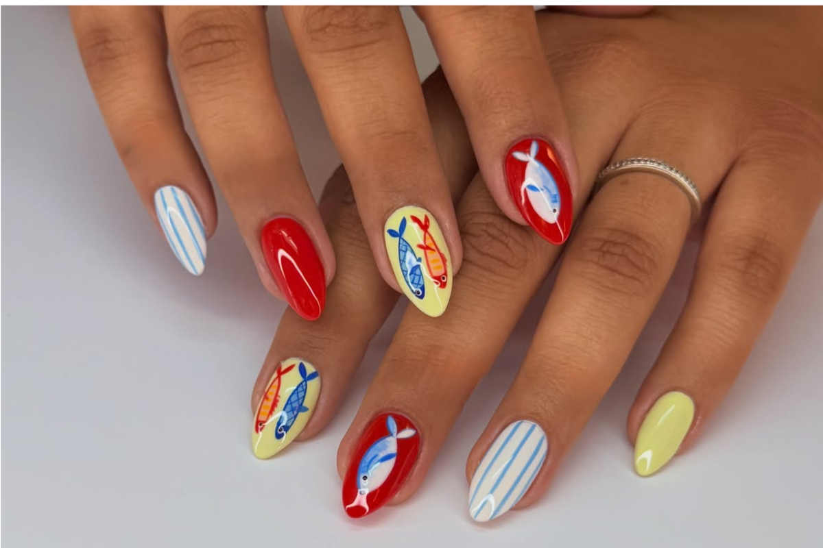 Unhas com estampa de sardinha conquistam o verão europeu; inspire-se