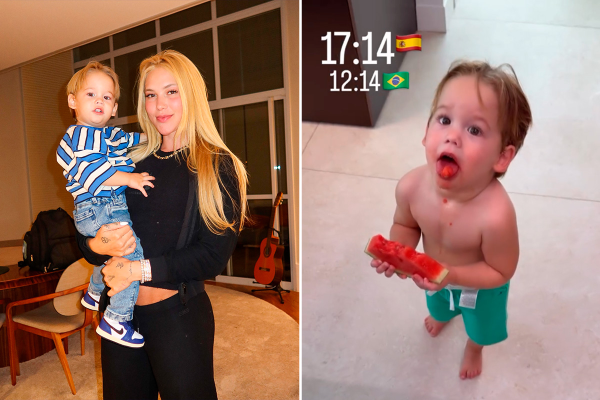 Virginia Fonseca desembarca em Madrid com o filho mais novo