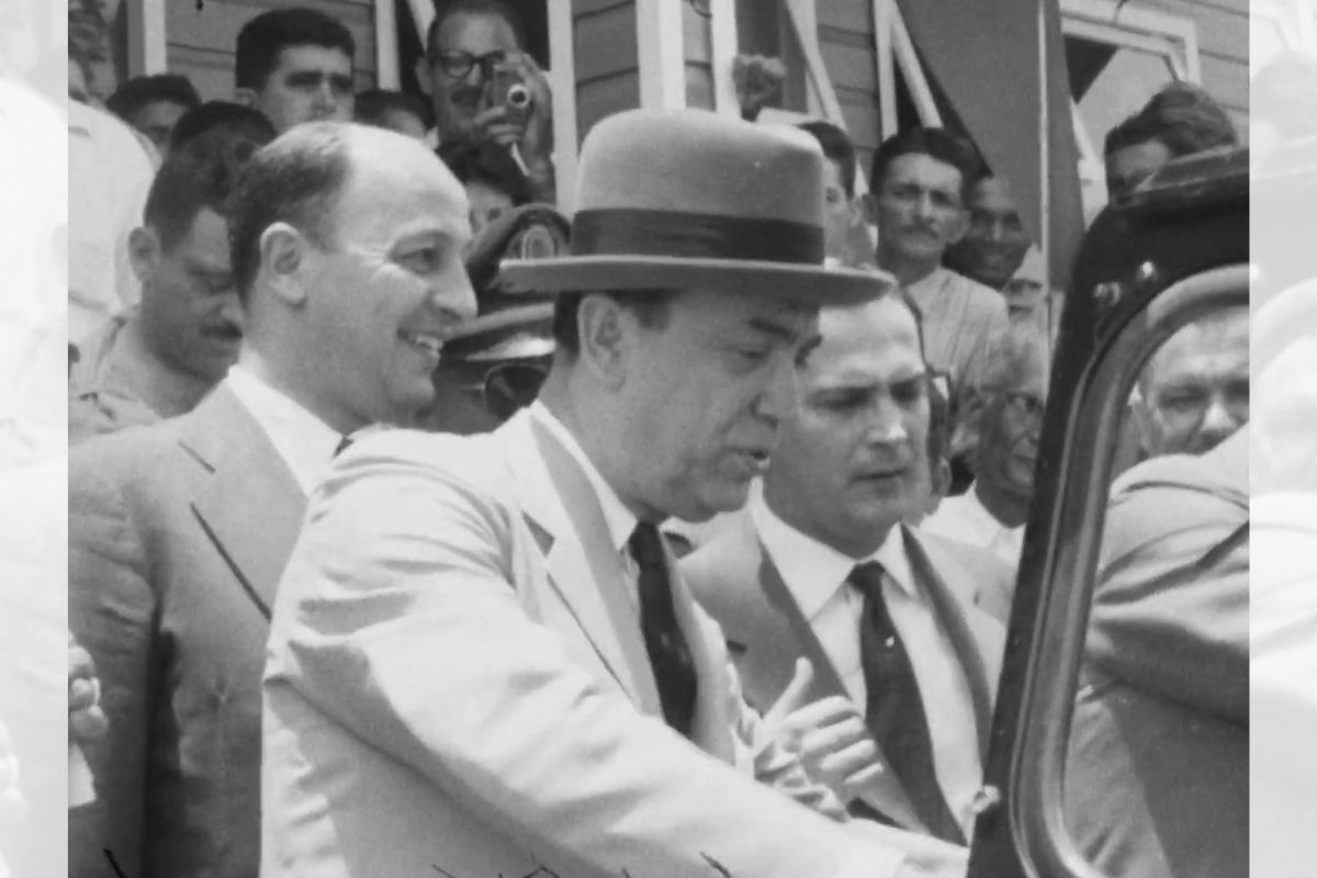 Visita de JK às obras do IPASE - Manuel Mendes (c. 1958)