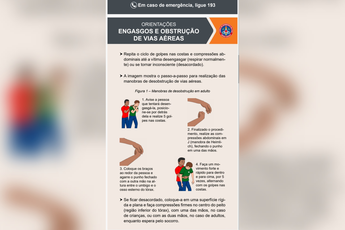 Manobras para desobstrução de vias aéreas