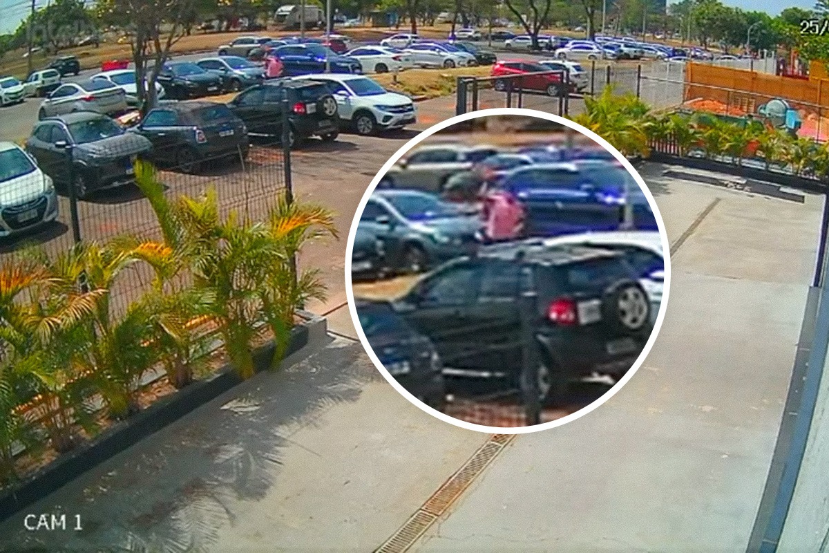 Moradora de rua flagrada quebrando carros queria ser presa para comer