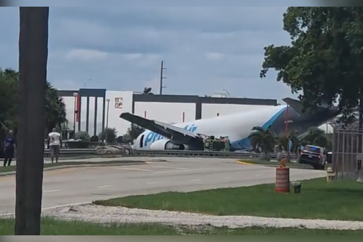 Ao menos 5 pessoas morrem após avião da Amazon sair da pista em Miami