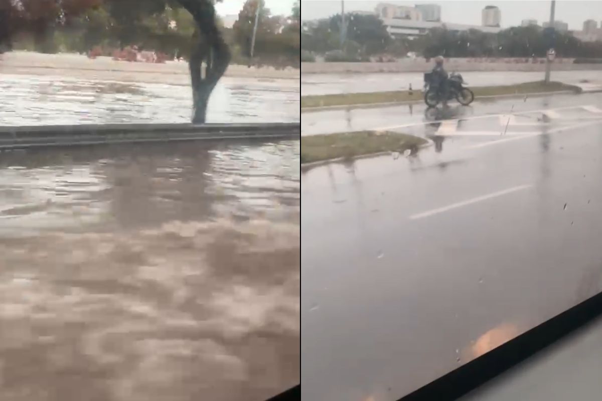 Com trechos da Marginal Tietê alagados, SP tem 10 pontos intransitáveis