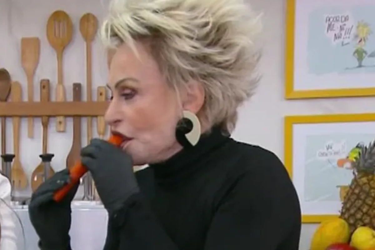 Ana Maria Braga faz piada de duplo sentido e cita Jonas ao vivo: "22 cm"