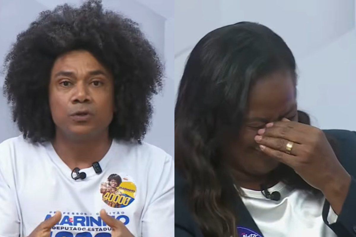 Candidata do PL tem crise de riso em debate e diz ter feito de propósito