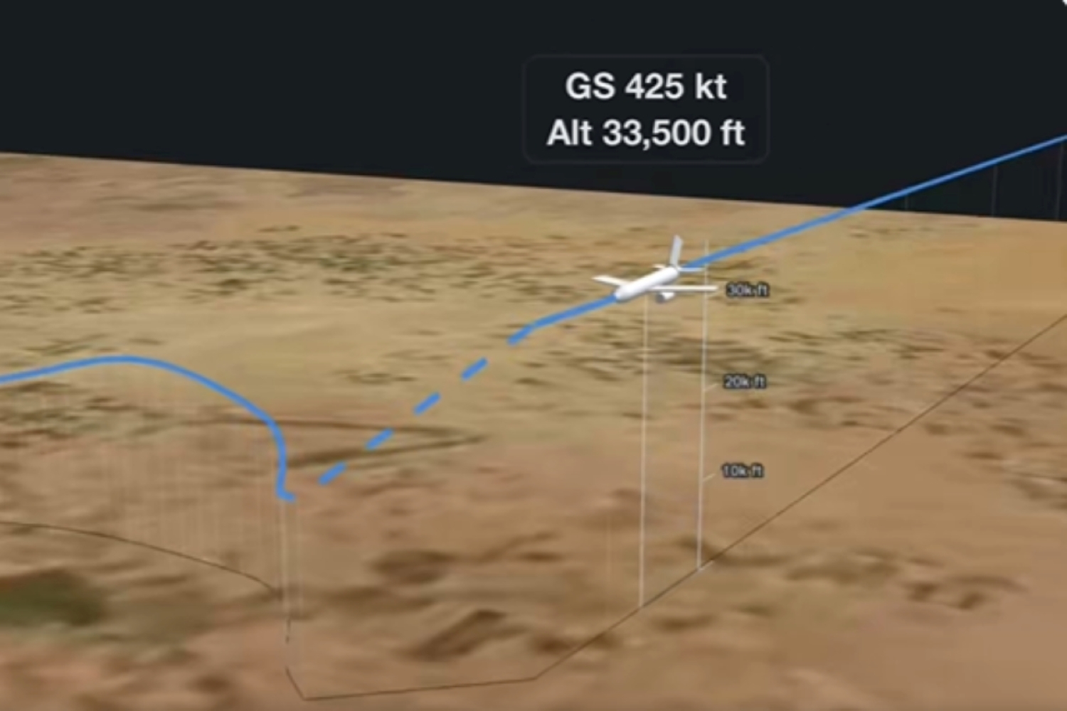 Trajeto mostra momento em que avião com piloto esfaqueado perde altitude