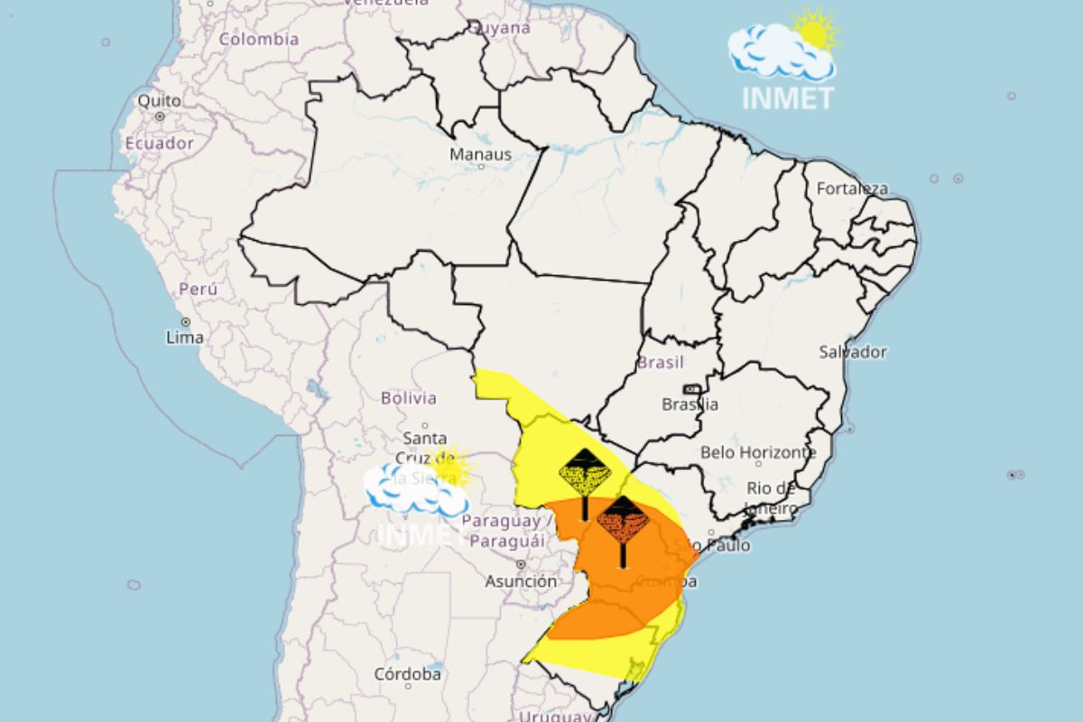 Ciclone se forma no Rio Grande do Sul com alerta de ventos de até 100 km/h