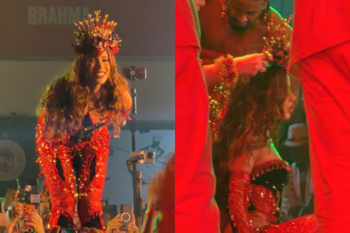 Grande Rio: assista ao momento da coroação de Anitta como rainha de bateria