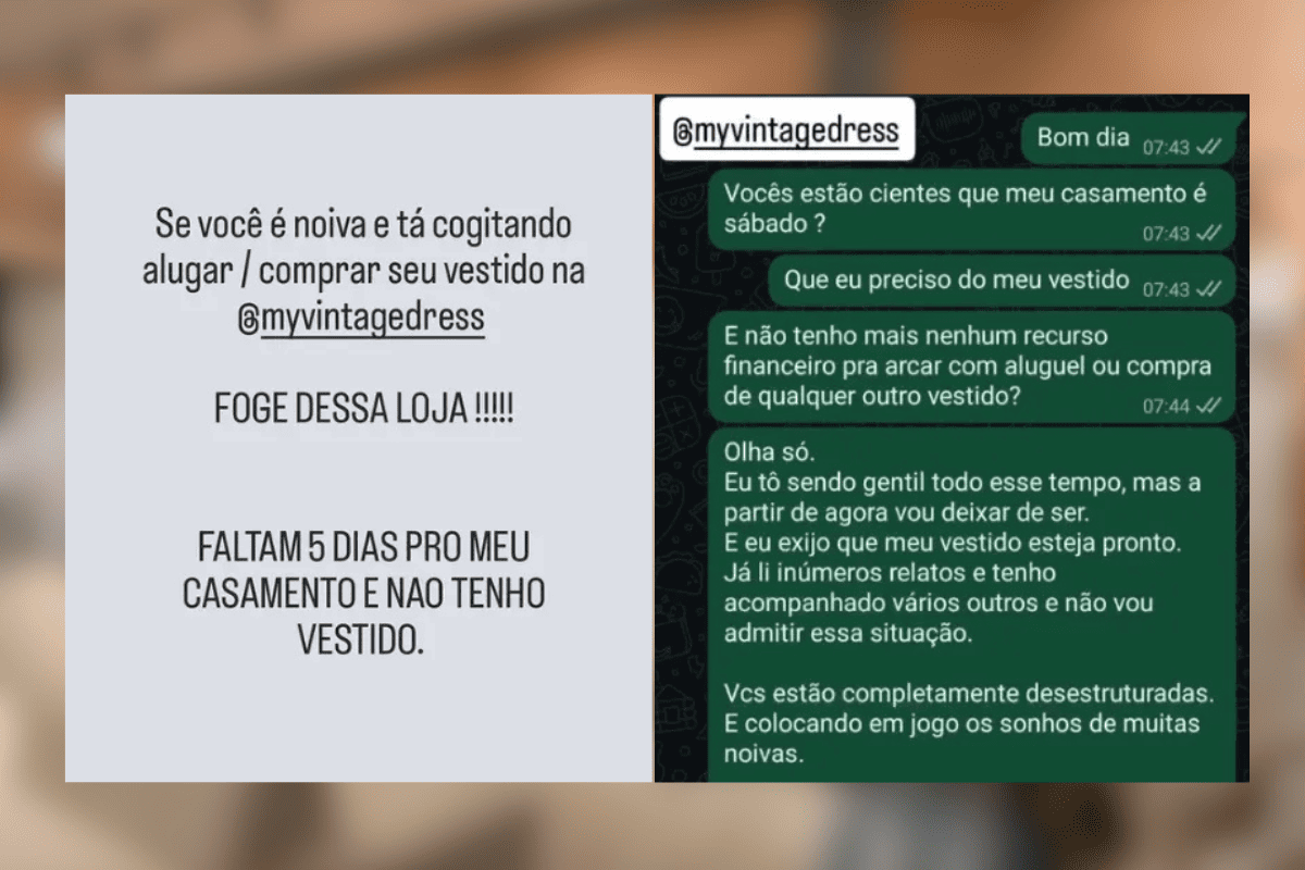 Loja de noivas: proprietária relata ameaças após não entregar vestidos - QTU Questões do Universo