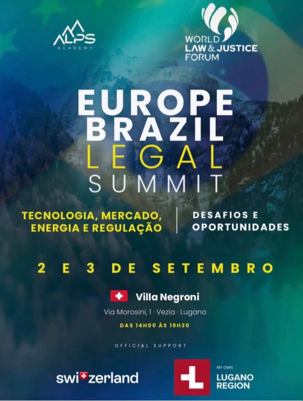 Programação de evento na Suíça