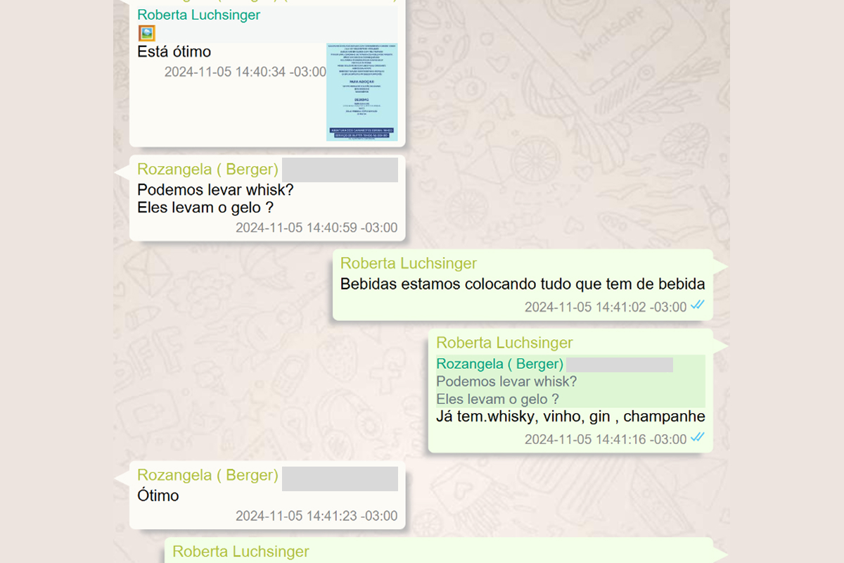 Mensagens de Roberta Luchsinger