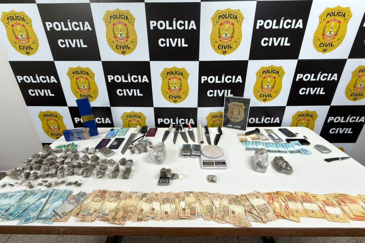 Polícia desmantela esquema de tráfico e prende 10 suspeitos no DF