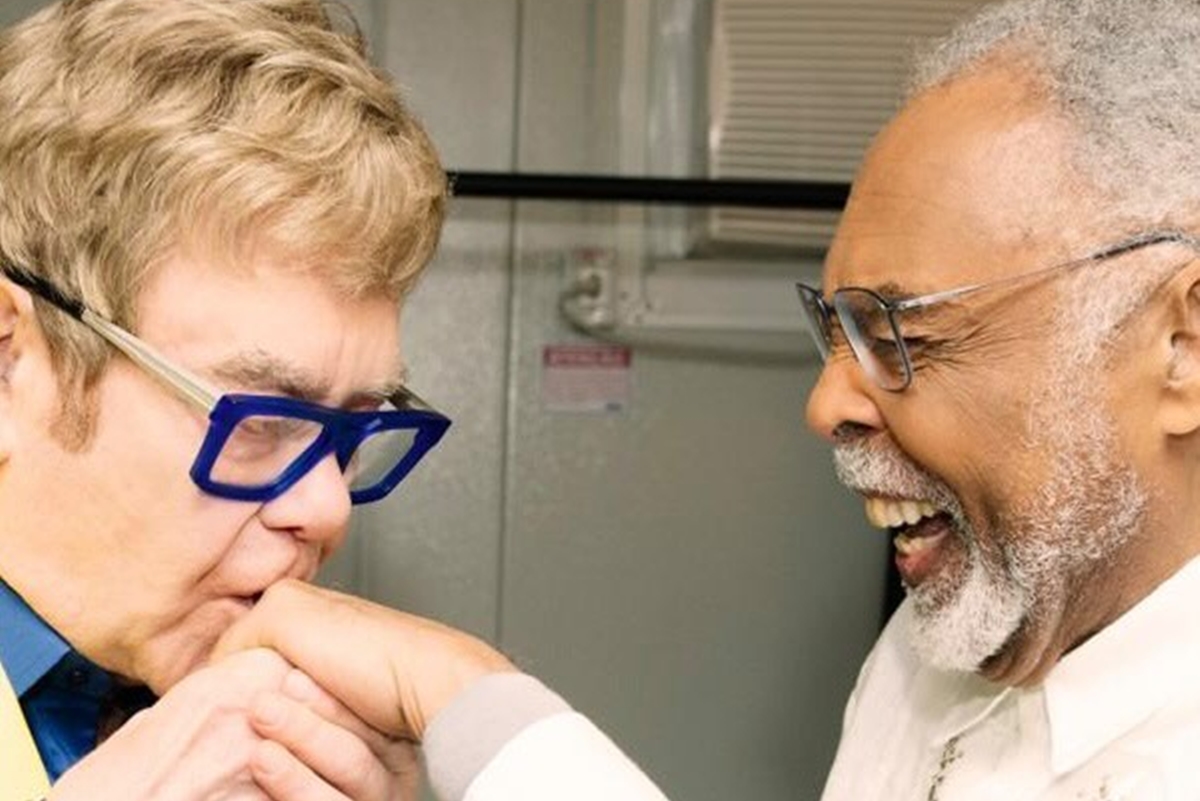 Elton John rasga elogios a Gilberto Gil no Rock in Rio: "Você é uma lenda" - Foto