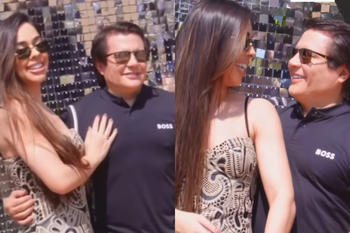 Giovani ignora acusações e posa com nova namorada em sessão de fotos