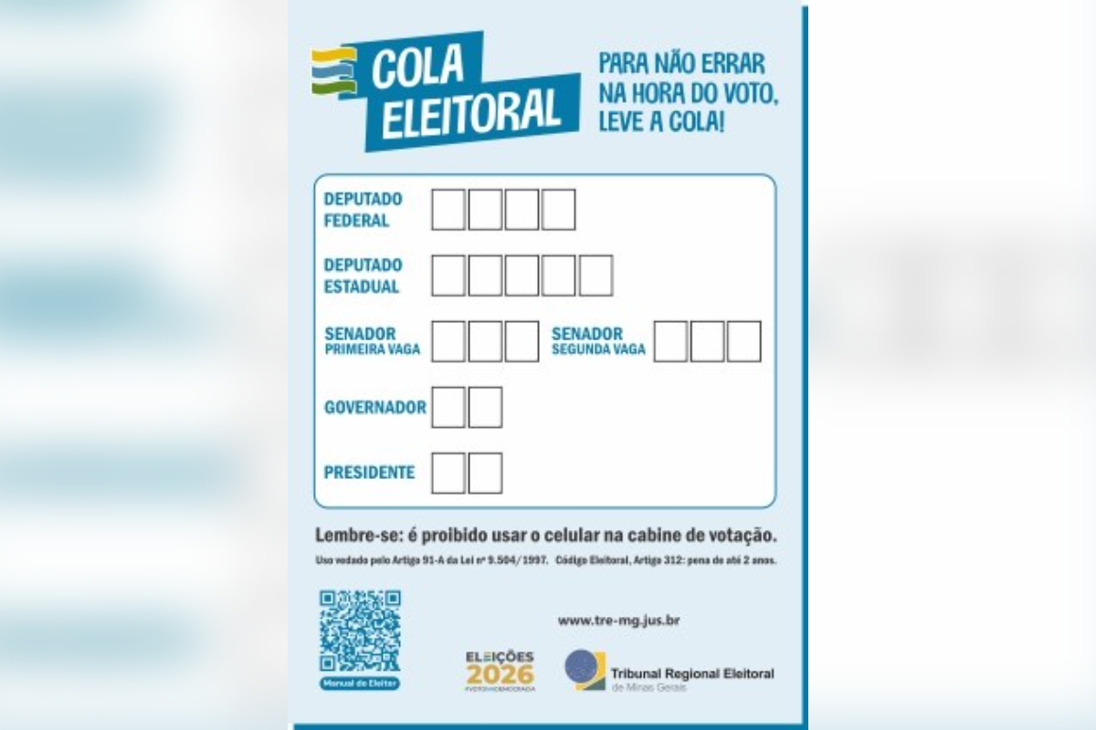 colinha eleição 2026