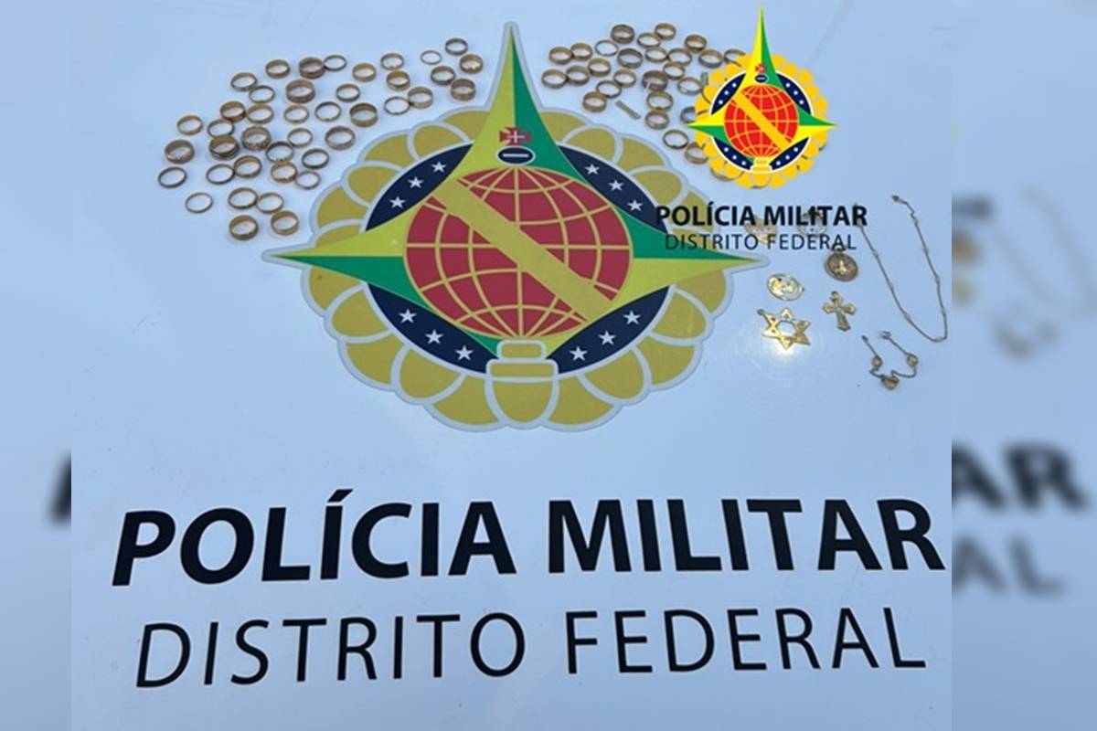 Joias recuperadas PMDF