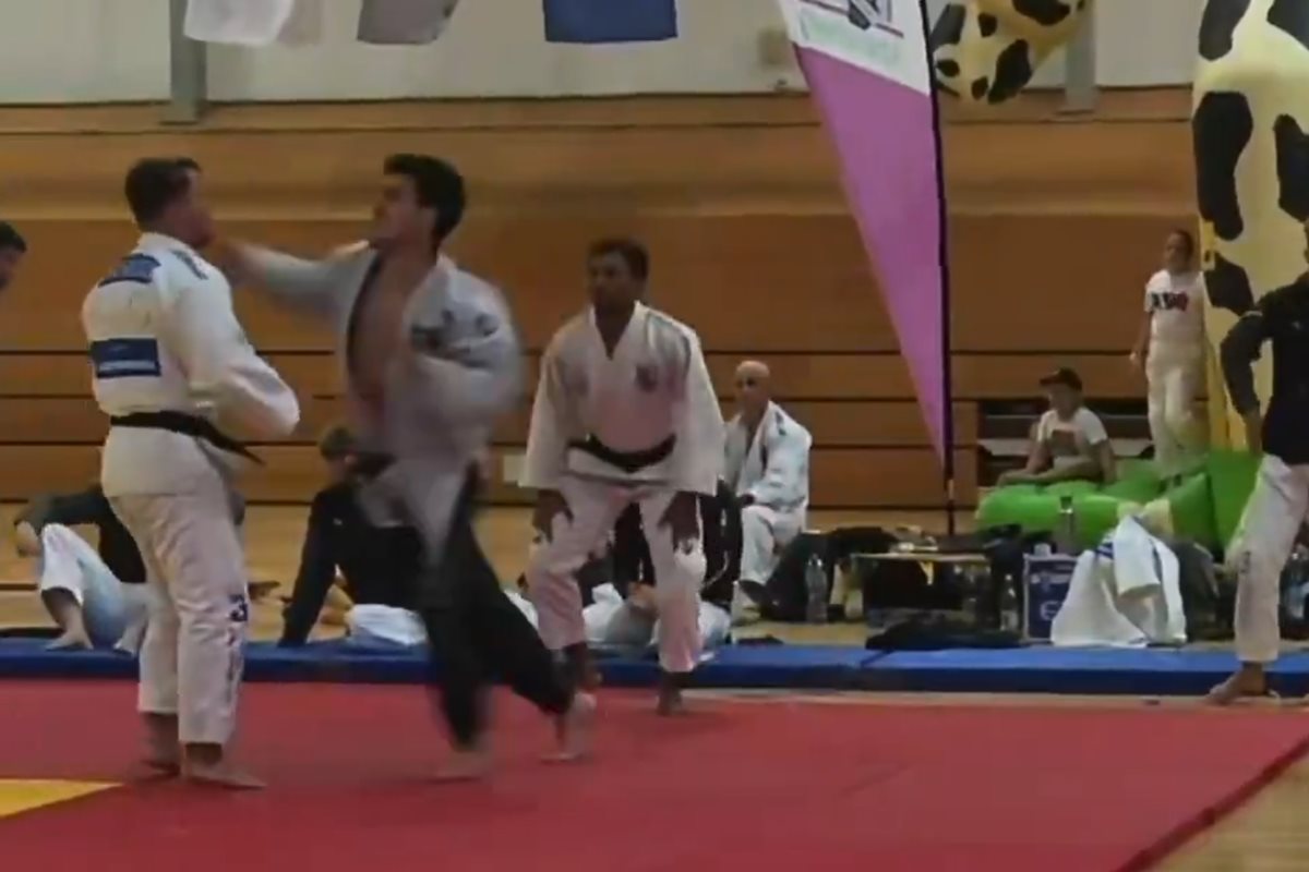 Judoca alemão é agredido com socos por rival no tatame após vitória; vídeo