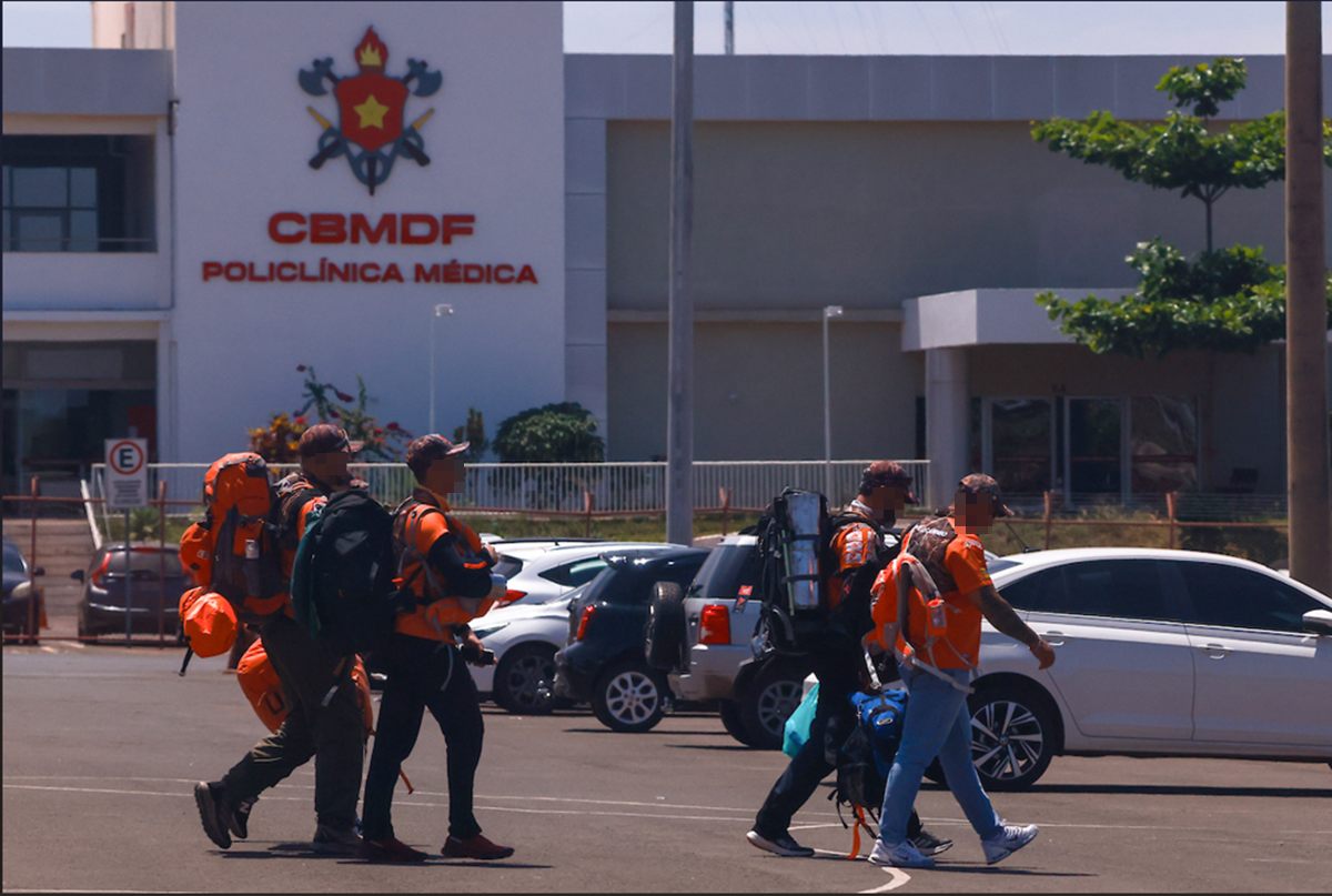 Legendários desfrutam de estrutura do CBMDF para promover "rolê" com homens