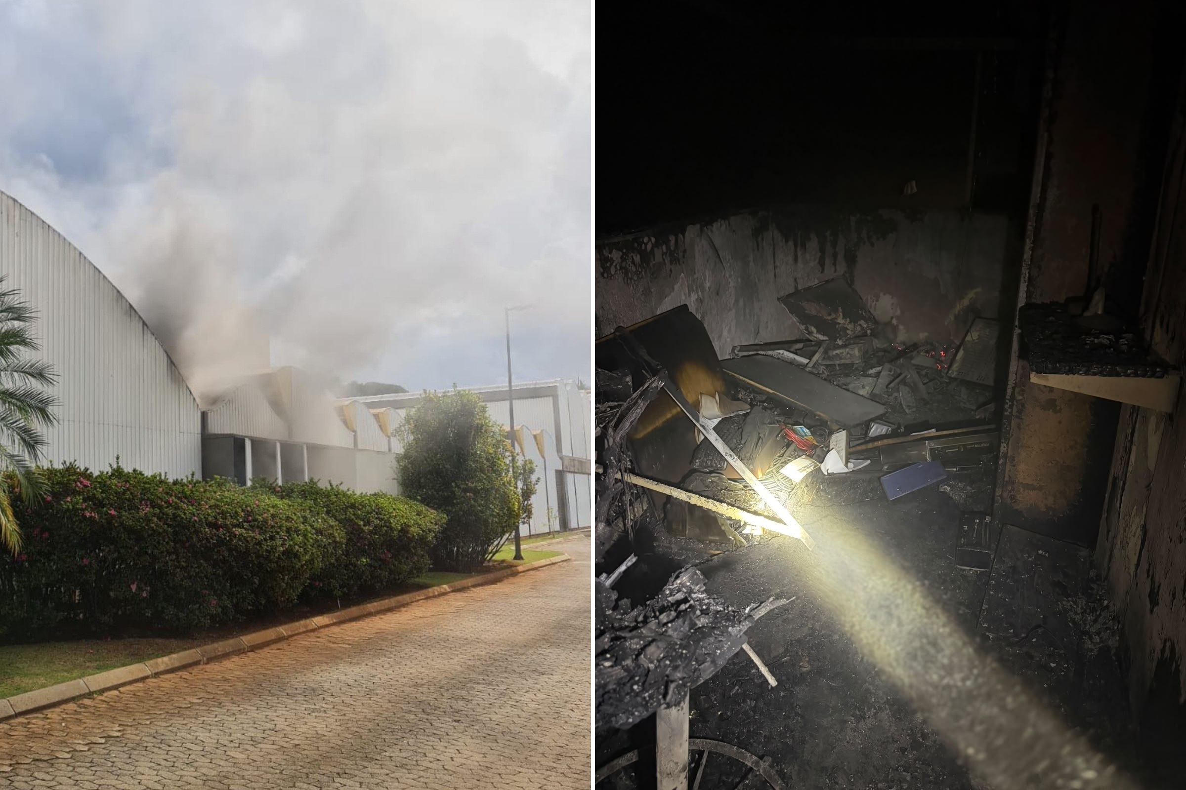 incêndio auditório Hospital