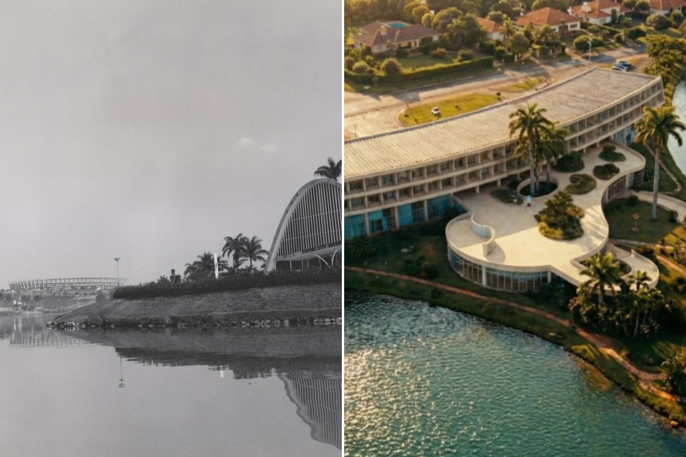 Pampulha incompleta: IA recria hotel de Niemeyer nunca concluído em BH