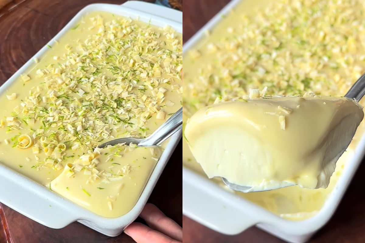 Mousse de limão trufado com chocolate branco garante explosão de sabores - Foto