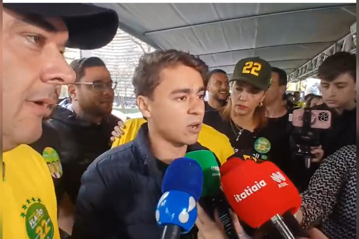 “Isso aqui não é campanha. É para tirar Moraes”, diz Nikolas em ato em BH