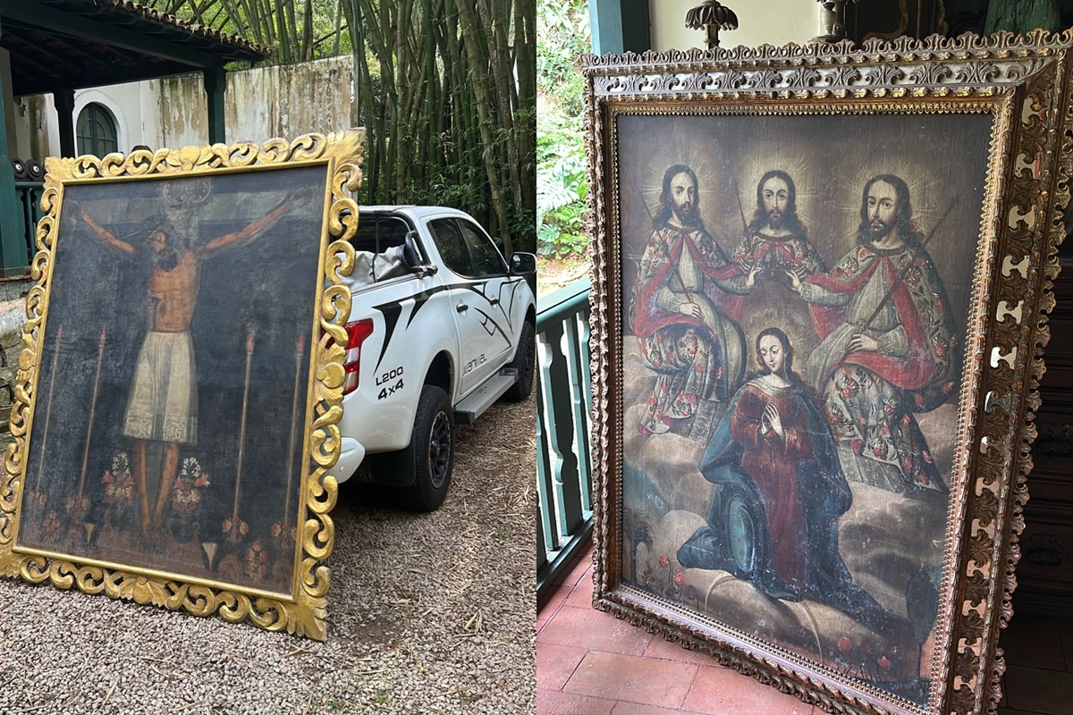 Veja imagens de obras sagradas do Peru apreendidas no Rio por venda ilegal