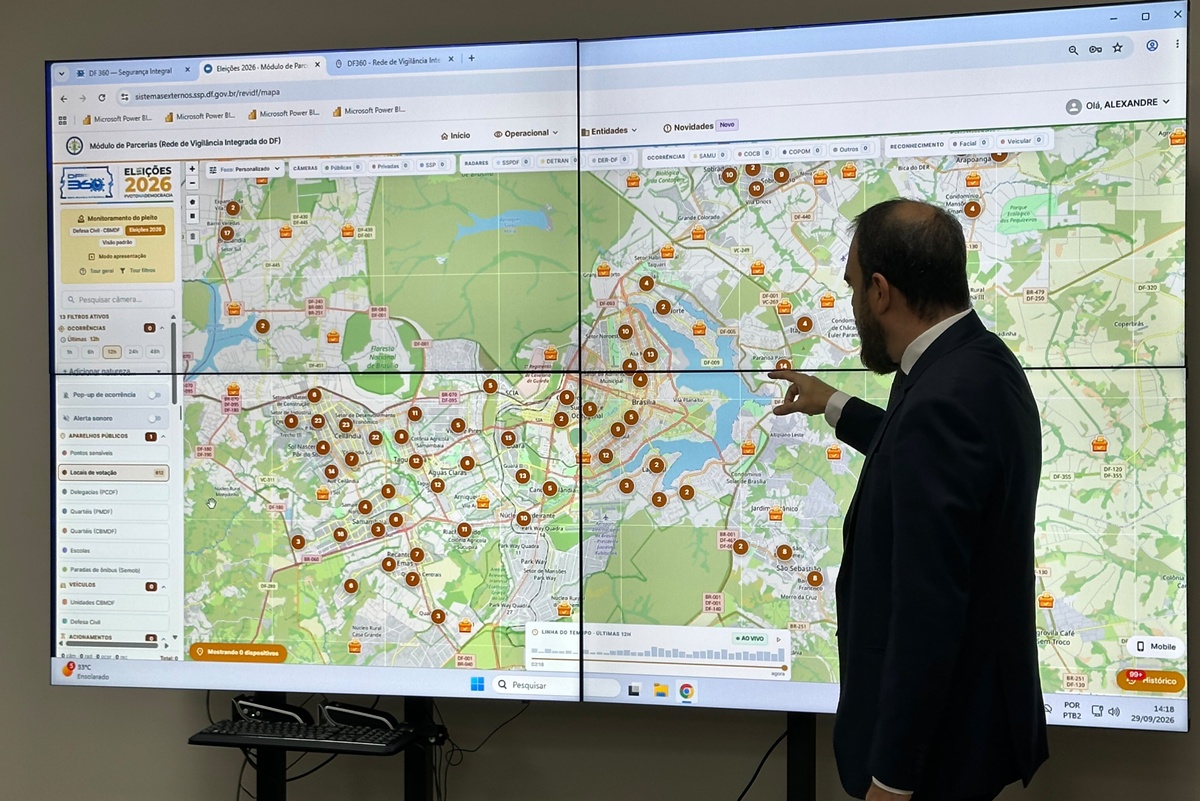 DF terá monitoramento feito por drones nos principais pontos de votação