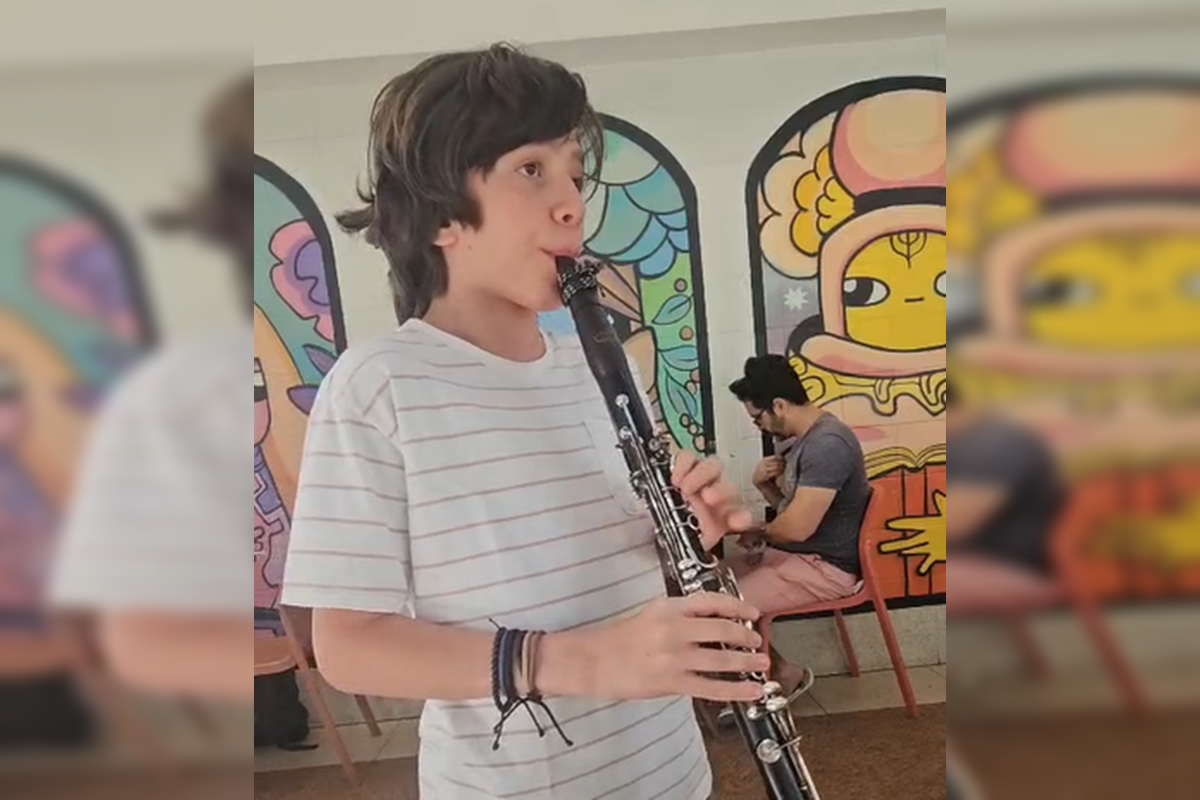 Clarinetista brasiliense de 13 anos representará o DF em competição em SP